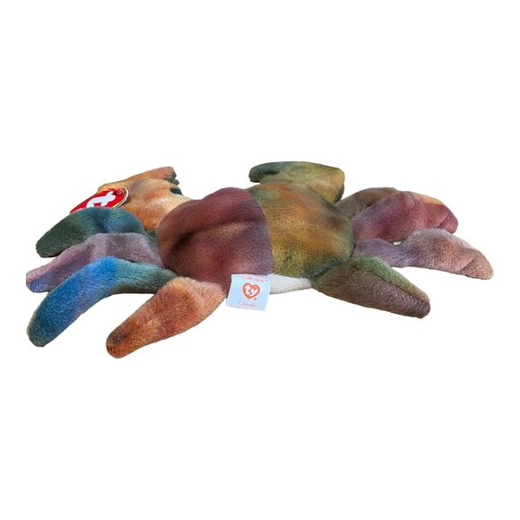 Ty Beanie Baby Claude The Crab Plush Toy Multicolor Retired Collectible 1996 - Picture 4 of 10